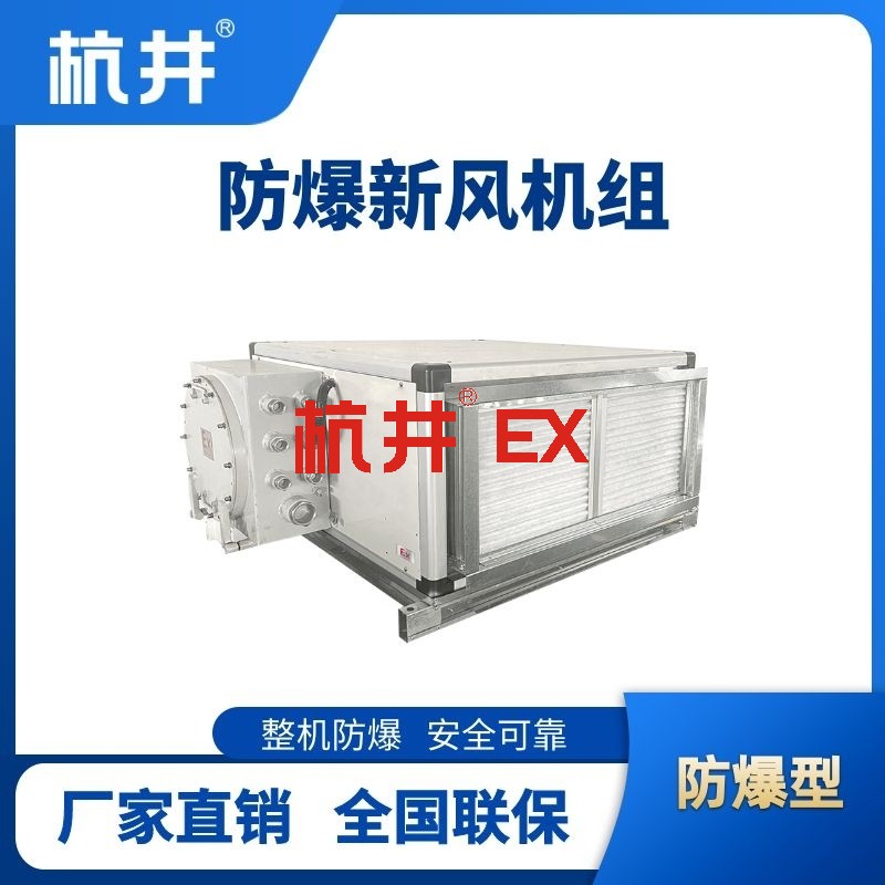 9000风量卧式防爆新风机组